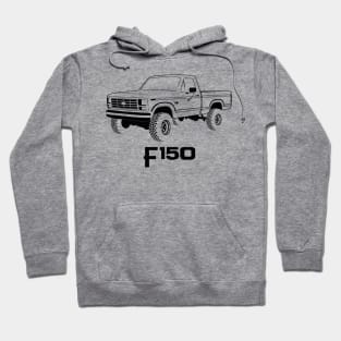 1980-1986 F150 Black Print Hoodie